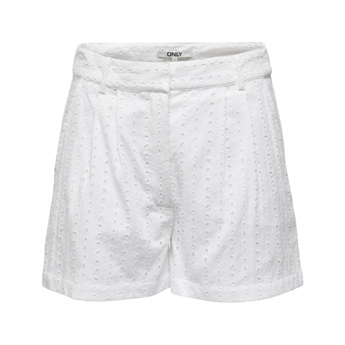 Abbigliamento Donna Shorts / Bermuda Only Shorts Juni - Cloud Dancer Bianco