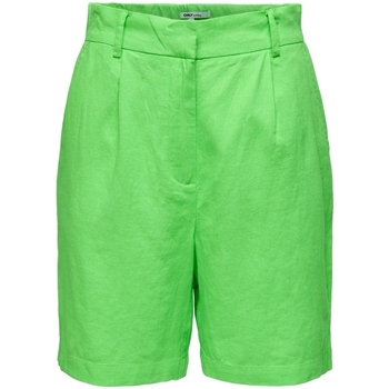 Only Caro HW Long Shorts - Summer Green Verde