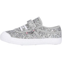 Scarpe Sneakers Kawasaki Glitter Kids Shoe W/Elastic K202586-ES 8889 Silver Bianco