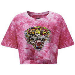 Abbigliamento Donna T-shirt & Polo Ed Hardy Los tigre grop top hot pink Rosa