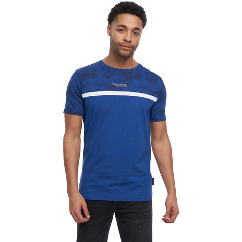 Abbigliamento Uomo T-shirts a maniche lunghe Crosshatch Cavero Blu