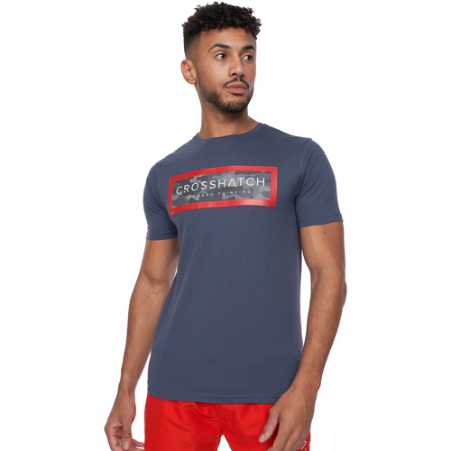 Abbigliamento Uomo T-shirts a maniche lunghe Crosshatch Gramcam Blu