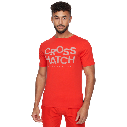 Abbigliamento Uomo T-shirts a maniche lunghe Crosshatch Meshouts Rosso