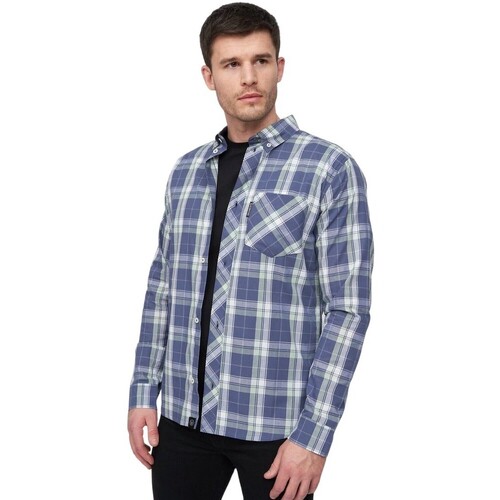 Abbigliamento Uomo Camicie maniche lunghe Duck And Cover Lennmore Blu