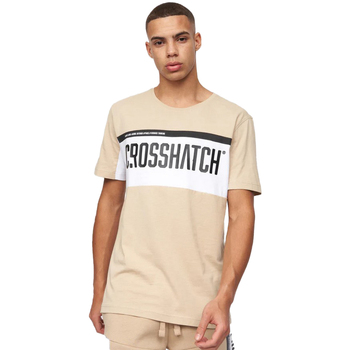Abbigliamento Uomo T-shirts a maniche lunghe Crosshatch  Beige