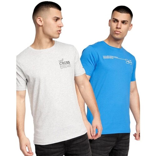 Abbigliamento Uomo T-shirts a maniche lunghe Crosshatch Pentan Blu