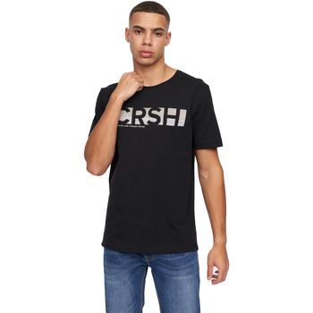 Abbigliamento Uomo T-shirts a maniche lunghe Crosshatch Sullivan Nero