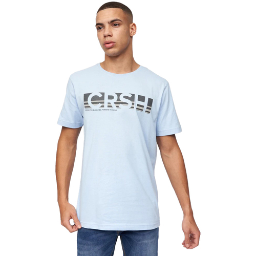 Abbigliamento Uomo T-shirts a maniche lunghe Crosshatch Sullivan Blu