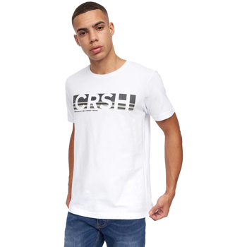 Abbigliamento Uomo T-shirts a maniche lunghe Crosshatch Sullivan Bianco