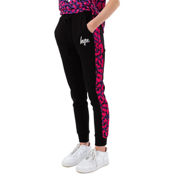 Abbigliamento Bambina Pantaloni Hype Neon Cheetah Nero