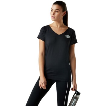 Abbigliamento Donna T-shirts a maniche lunghe Umbro UO1396 Nero