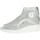Scarpe Donna Sneakers alte Agile By Ruco Line JACKIE RETE 2635 Argento