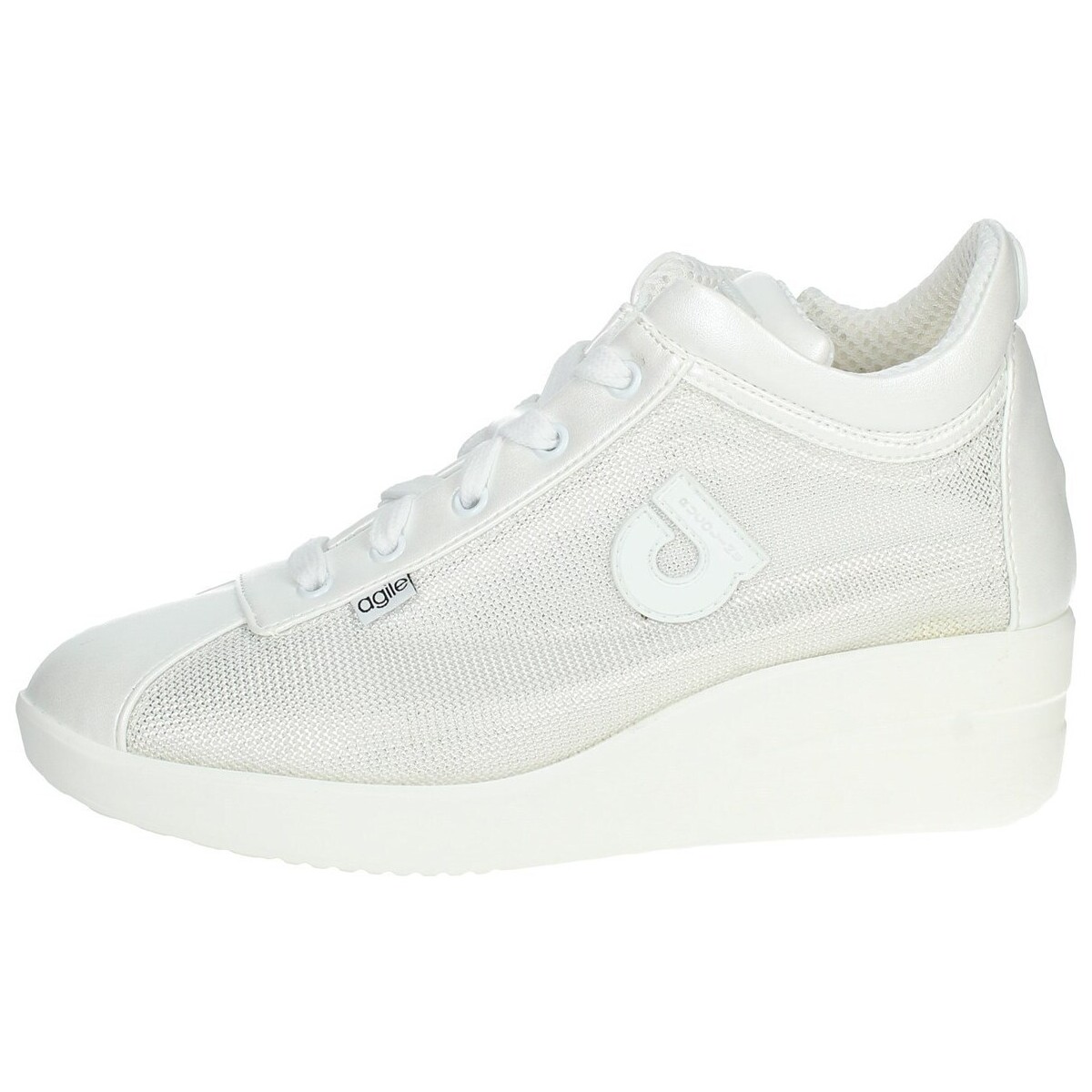 Scarpe Donna Sneakers alte Agile By Ruco Line JACKIE DRAGON 226 Bianco