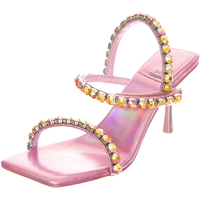 Scarpe Donna Sandali Jeffrey Campbell W' Saints Soft Pink Metallic Sandals Rosa