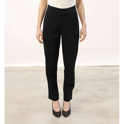 Abbigliamento Donna Pantaloni Scotch & Soda Tailored Pleated Pants In Stretch Quality Nero