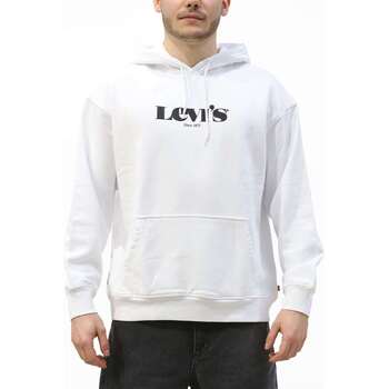 Abbigliamento Uomo Felpe in pile Levi's T2 Relaxed Graphic Po Mv Logo Bianco