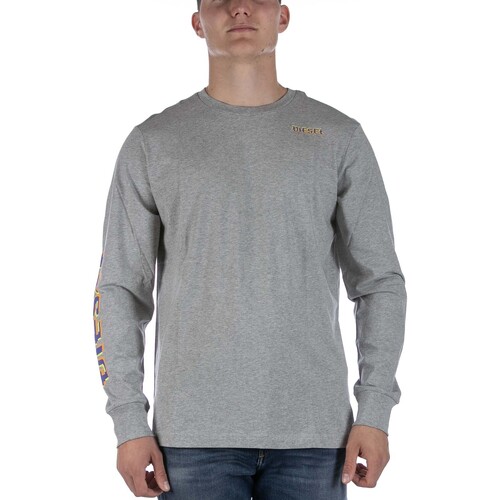 Abbigliamento Uomo T-shirt & Polo Diesel T-Shirt  T-Just Ls E7 Grigio Grigio