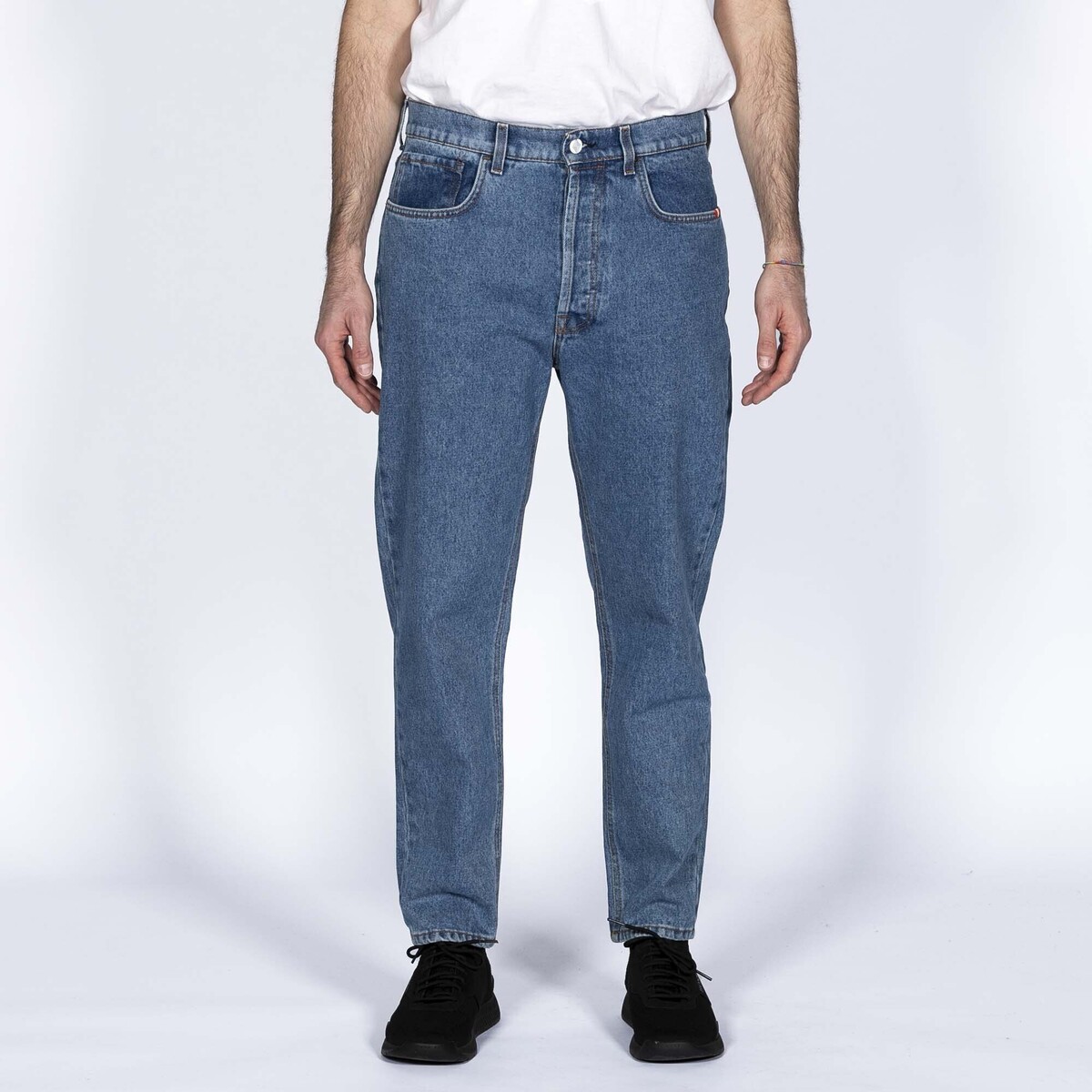 Abbigliamento Uomo Jeans Amish Jeans  Jeremiah Columbus Super Stone Blu Blu