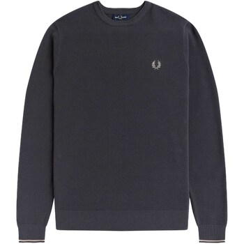 Fred Perry Fp Pique Textured Jumper Grigio
