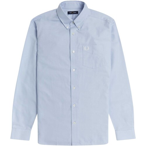 Abbigliamento Uomo Camicie maniche lunghe Fred Perry Fp Oxford Shirt Blu