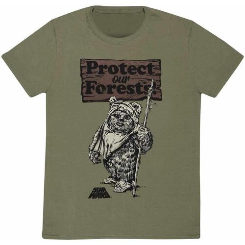 Abbigliamento T-shirts a maniche lunghe Disney Protect Our Forests Verde
