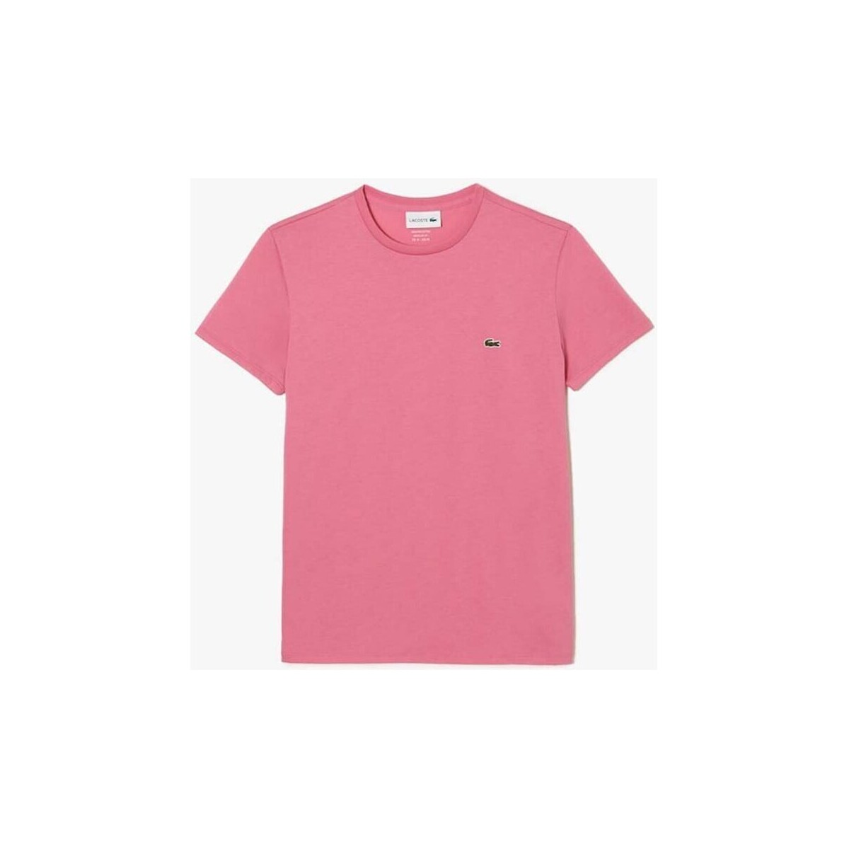 Abbigliamento Uomo T-shirt maniche corte Lacoste T-shirt Uomo Pima Rosa