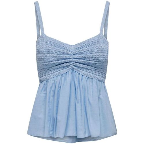 Abbigliamento Donna Top / T-shirt senza maniche Only 15291144 MONNA-CLEAR SKY Blu
