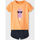 Abbigliamento Bambina Completi Name it COMPLETO T-SHIRT + SHORT BAMBINA Arancio