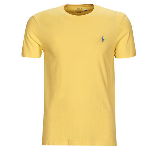 Abbigliamento Uomo T-shirt maniche corte Polo Ralph Lauren T-SHIRT AJUSTE EN COTON Giallo