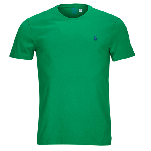 Abbigliamento Uomo T-shirt maniche corte Polo Ralph Lauren T-SHIRT AJUSTE EN COTON Verde