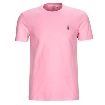 Abbigliamento Uomo T-shirt maniche corte Polo Ralph Lauren T-SHIRT AJUSTE EN COTON Rosa
