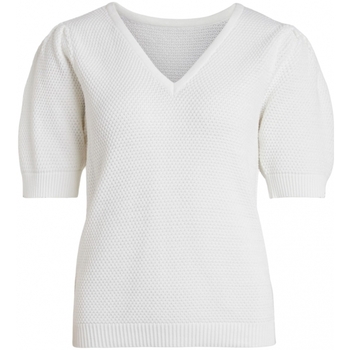 Abbigliamento Donna Maglioni Vila Knit Chassa Puff - Pristine Bianco