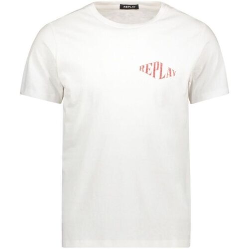 Abbigliamento Uomo T-shirt & Polo Replay M6483.22662G-001 WHITE Bianco