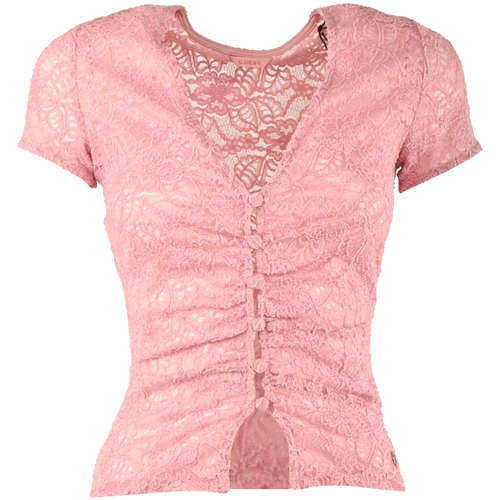 Abbigliamento Donna Top / T-shirt senza maniche Guess w3yp20_kbu40-f42l Rosa