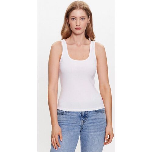 Abbigliamento Donna Top / T-shirt senza maniche Levi's A5906 0001 - FIT TANK-WHITE Bianco