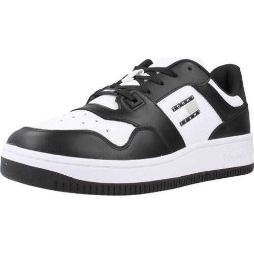 Scarpe Uomo Sneakers Tommy Jeans BASKET LEATHER Bianco