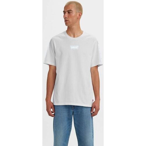 Abbigliamento Uomo T-shirt & Polo Levi's 16143 0831 RELAXED FIT-TAPE WHITE Grigio