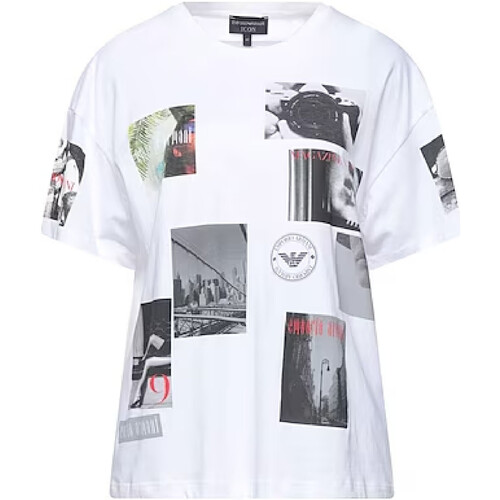 Abbigliamento Donna T-shirt & Polo Emporio Armani 8N2T9G2J53Z0100 Bianco