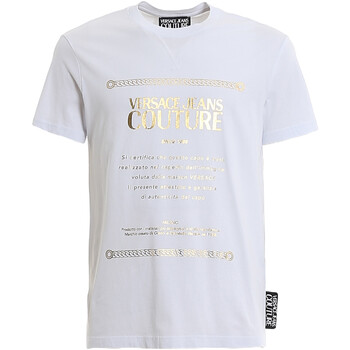 Abbigliamento Uomo T-shirt & Polo Versace Jeans Couture B3GVA7TA30319K41 Bianco