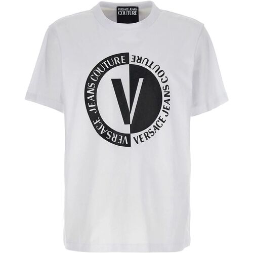 Abbigliamento Uomo T-shirt & Polo Versace Jeans Couture 74GAHI07CJ001003 Bianco