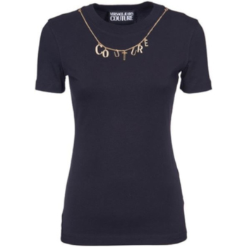 Abbigliamento Donna T-shirt & Polo Versace Jeans Couture 74HAHE05CJ02E899 Nero