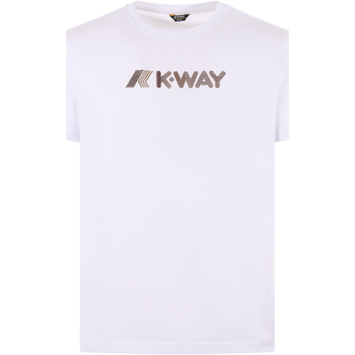 Abbigliamento Uomo T-shirt & Polo K-Way K3121VW001 Bianco