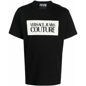 Abbigliamento Uomo T-shirt & Polo Versace Jeans Couture 74GAHF07CJ03F899 Nero