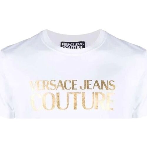 Abbigliamento Uomo T-shirt & Polo Versace Jeans Couture 74GAHT01CJ00TG03 Bianco