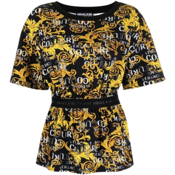 Abbigliamento Donna T-shirt & Polo Versace Jeans Couture 74HAH618JS160G89 Nero