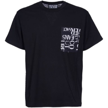 Abbigliamento Uomo T-shirt & Polo Versace Jeans Couture 74GAH6R2JS167899 Nero