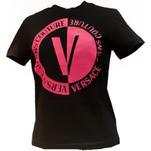 Abbigliamento Donna T-shirt & Polo Versace Jeans Couture 74HAHI03CJ00I899 Nero