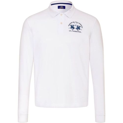 Abbigliamento Uomo T-shirt & Polo La Martina CCMP03PK001WHITE Bianco