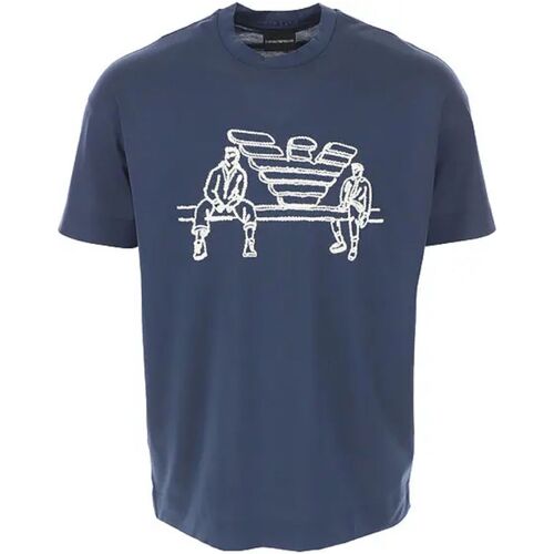 Abbigliamento Uomo T-shirt & Polo Emporio Armani 3L1TFY1JSAZ0948 Blu
