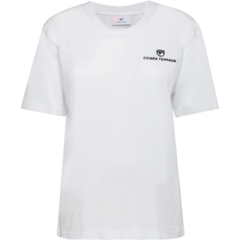 Abbigliamento Donna T-shirt & Polo Chiara Ferragni 71CBHT06CJC0T003 Bianco